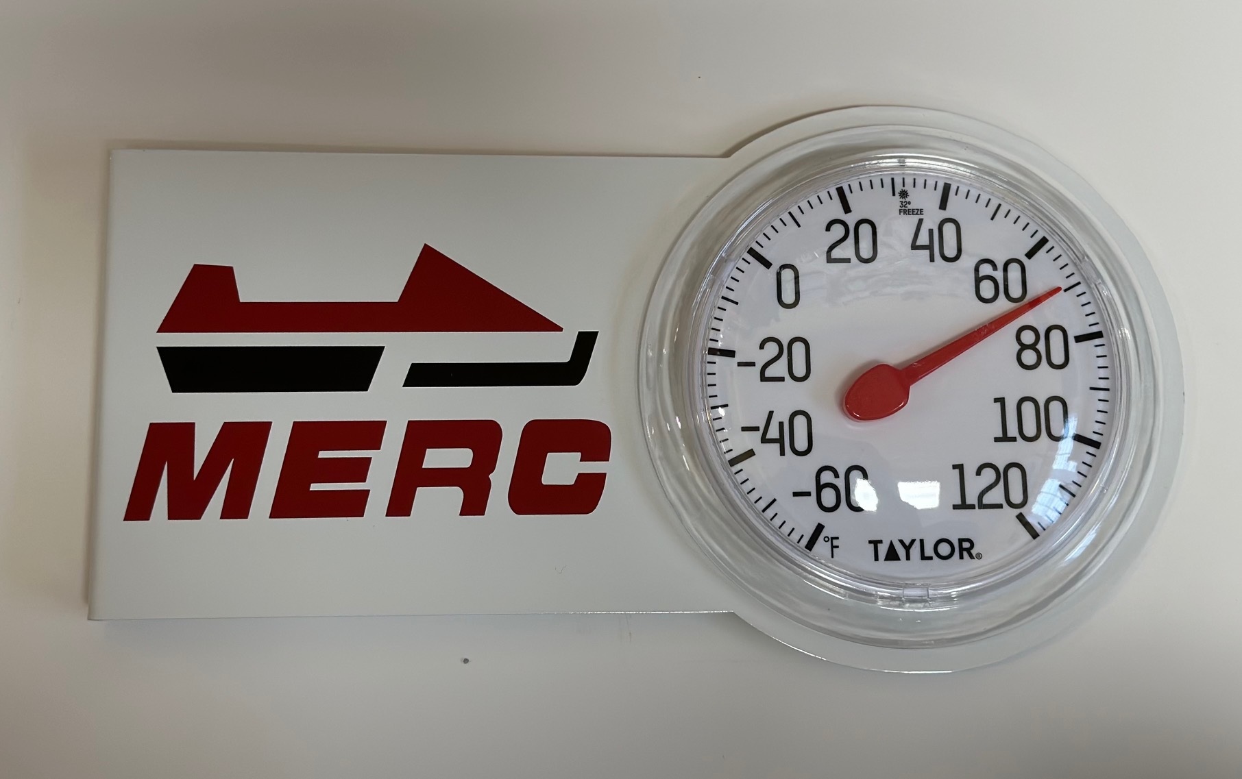 Metal thermometer with your favorite logo